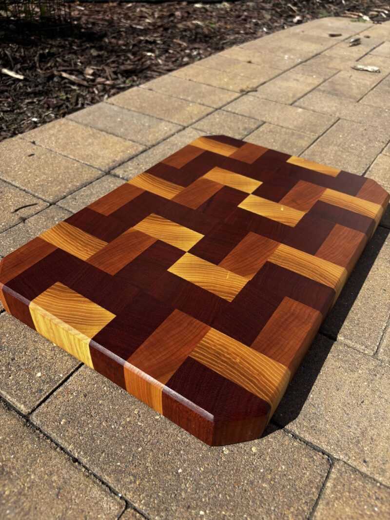 Sapele, Cherry and Ash Cutting Board