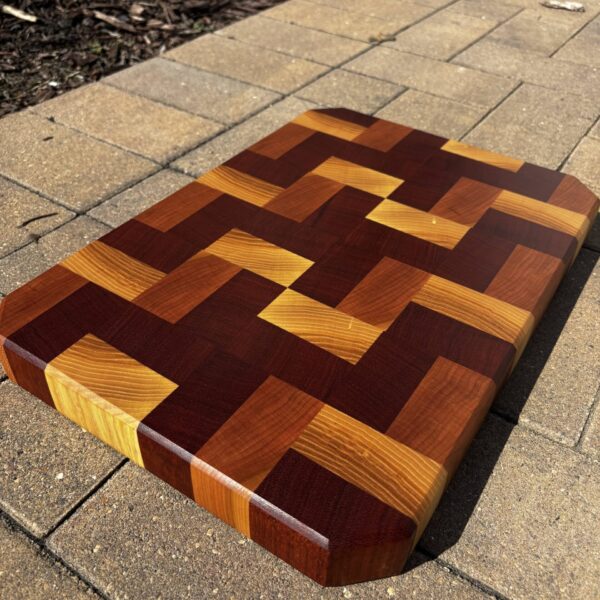 Sapele, Cherry and Ash Cutting Board