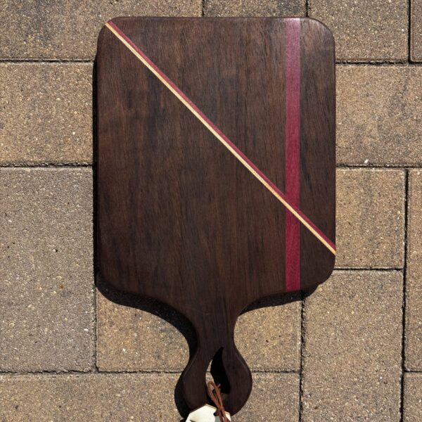 Walnut, Purpleheart and White Hard Maple Cheeseboard