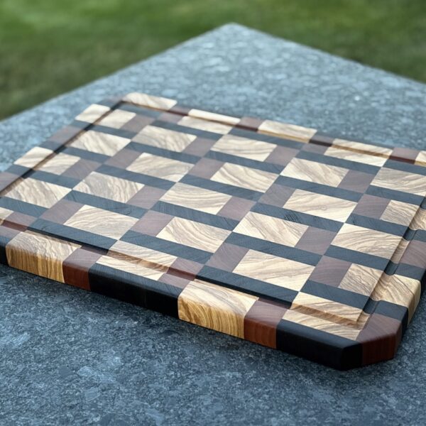 Tri-Color Light Endgrain Cutting Board - XL