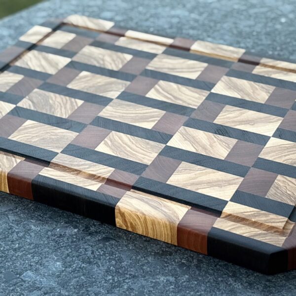 Tri-Color Light Endgrain Cutting Board - XL