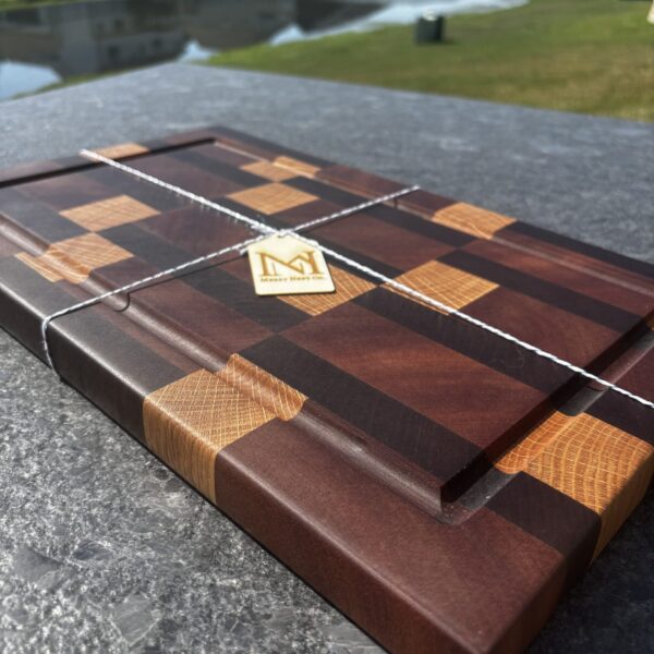 Tri-Color Warm Endgrain Cutting Board